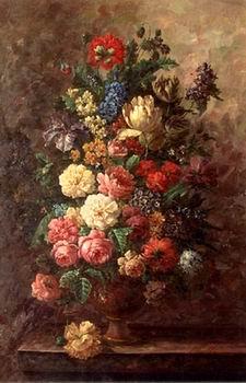 unknow artist Floral, beautiful classical still life of flowers.061 Sweden oil painting art